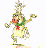 Animated Funny ecard  with music  - Merry Christmas from Rudolph!