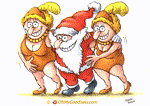 Animated Funny ecard  with music  - Christmas Can-Can