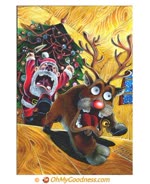 Funny ecard  - Santa is hungry...