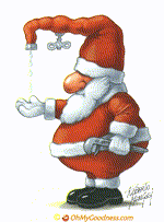 Animated Funny ecard   - Santa, leaked pic...