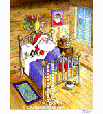 Animated Funny ecard  with music  - Santa's nap