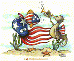 Animated Funny ecard  with music  - Stars and Stripes are everywhere