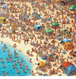 Cuando decides relajarte en una playa tranquila.