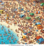 Quando decidi di rilassarti su una spiaggia pacifica.