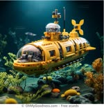 Lego Submarine NSFT (Not Safe For Travel)