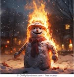 Fa troppo caldo persino per Frosty.