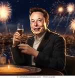 Happy New Year... this time the fireworks aren't courtesy of SpaceX