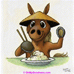Year of the Horse: even rice must be eaten in style!